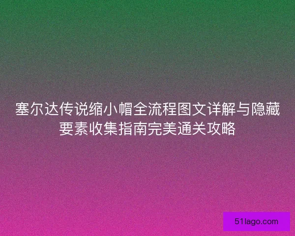 塞尔达传说缩小帽全流程图文详解与隐藏要素收集指南完美通关攻略